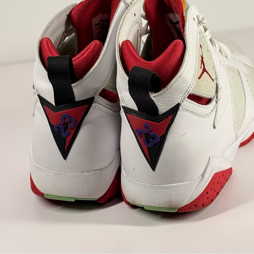 Air Jordan 7 Retro Hare White True Red Men's Size 12 - 304775-125 - Picture 10 of 13